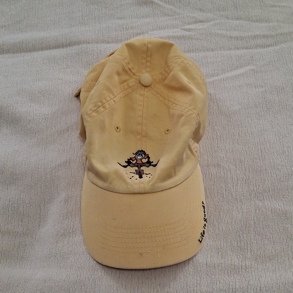 Life Is Good Sunflower Yellow Baseball Visor Cap